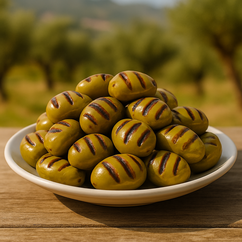 Grilled Green Olives - 10kg