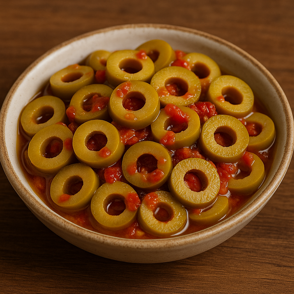 Sliced Green Olives with Sweet Shatta- 10kg