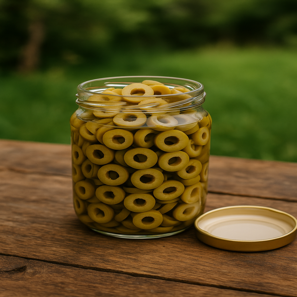 Sliced Green Olives Turkish
